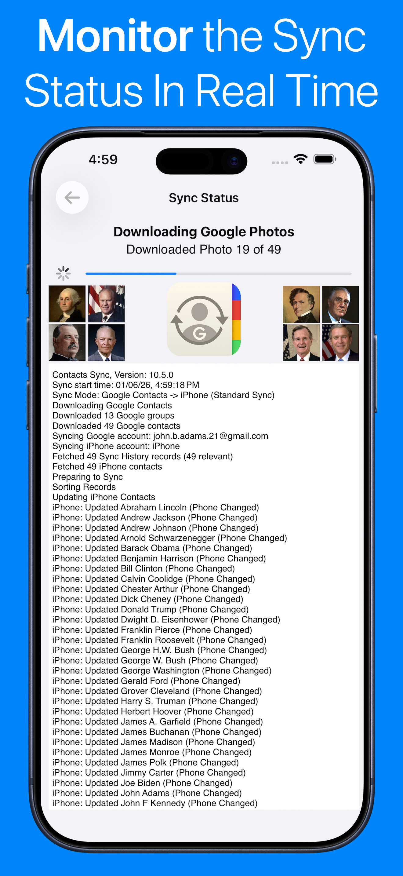 Contacts Sync: Google & More