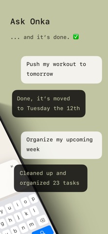 Onka, a calm daily planner screenshot