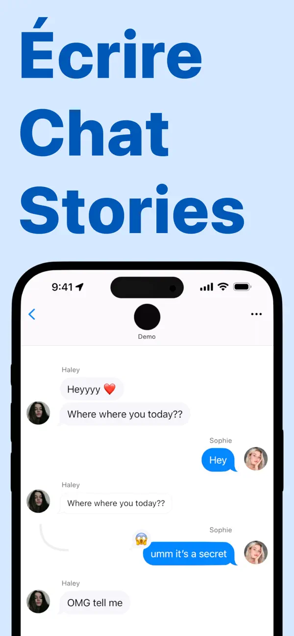 Screenshot #1 pour ChatTales: Créer Histoires SMS