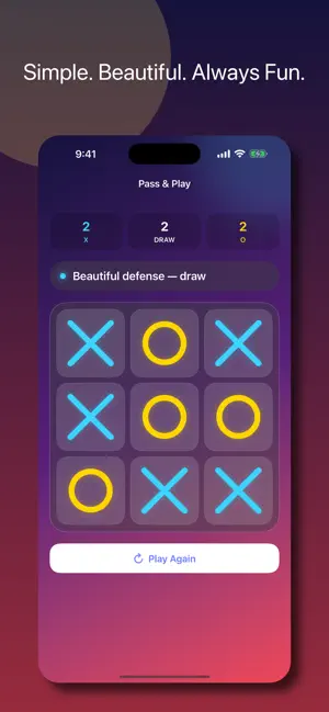 Tic Tac Toe: X and O screenshot 1