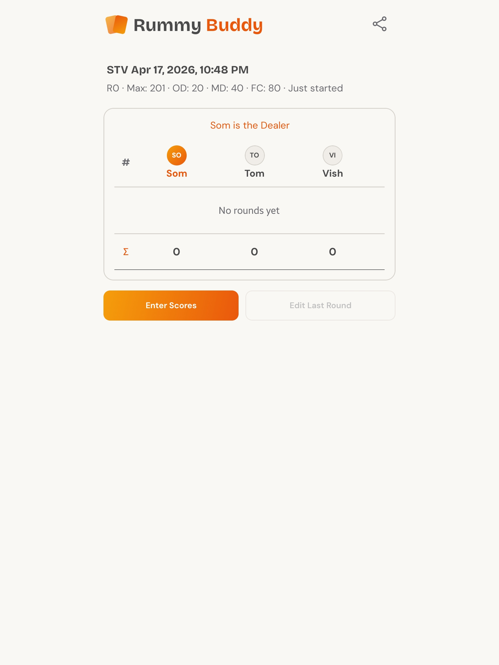 Rummy Buddy: Score Keeper screenshot 12
