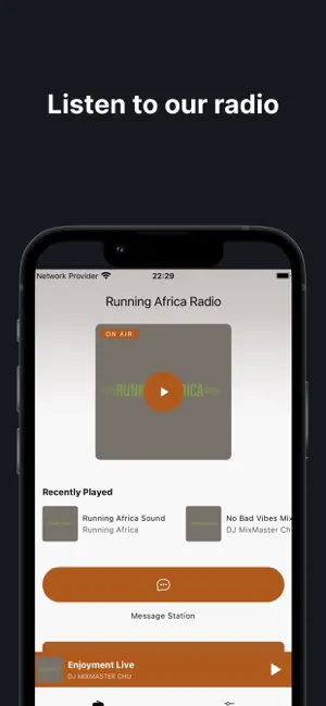 Running Africa Radio screenshot 1