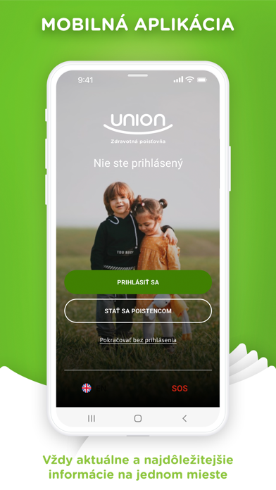Union zdravotná poisťovňa Screenshot