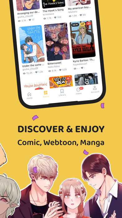 Lemoon: Comics & Webtoons iPhone screenshot 3 - Entertainment app