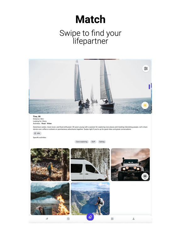 Outdoor dating: chat & explore