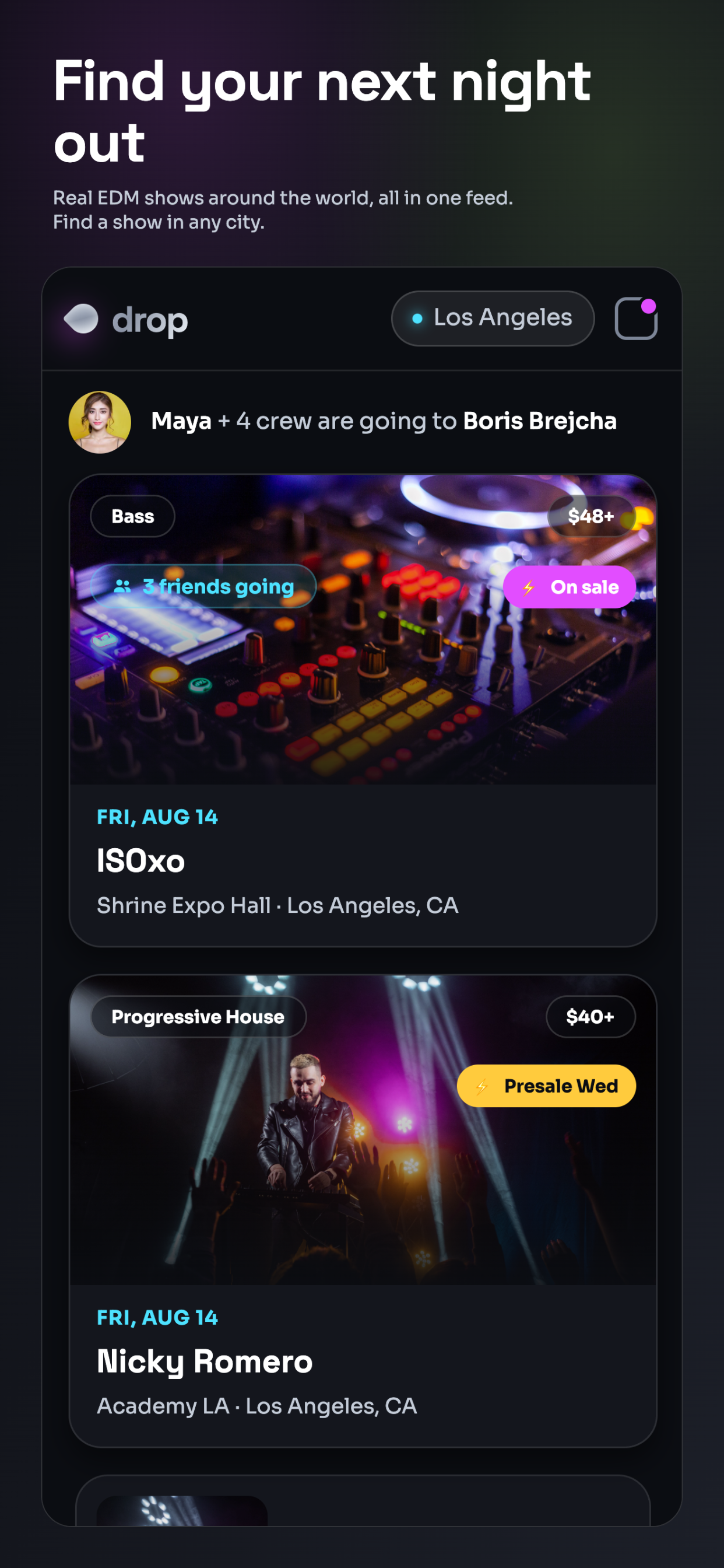 Drop - EDM Events screenshot 4