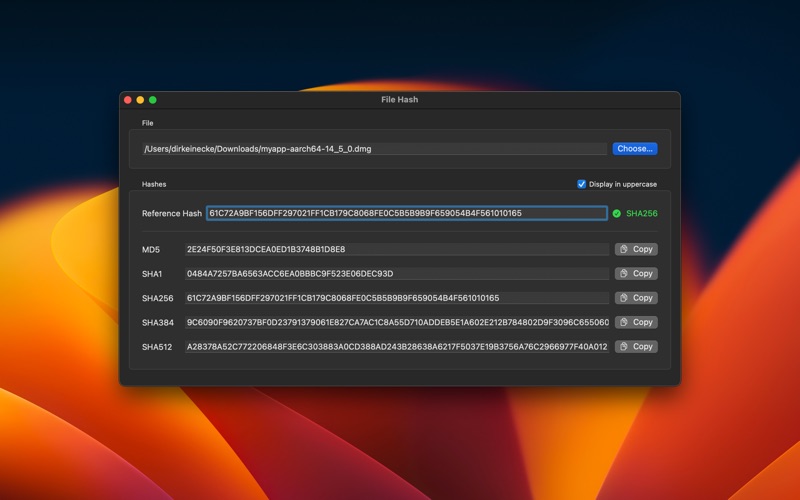 Screenshot #2 pour File Hash