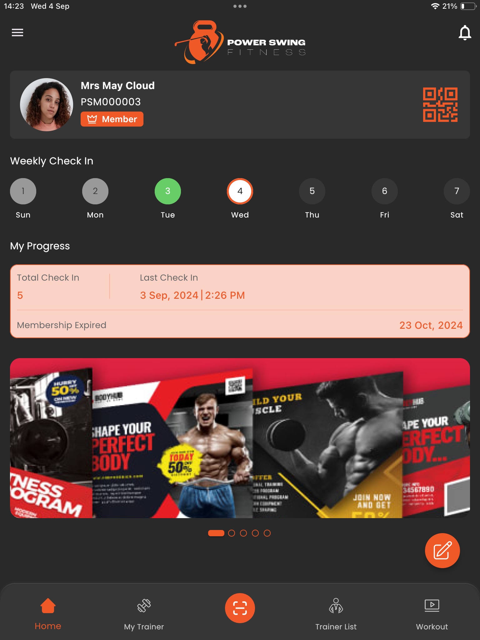 Power Swing Fitness screenshot 2