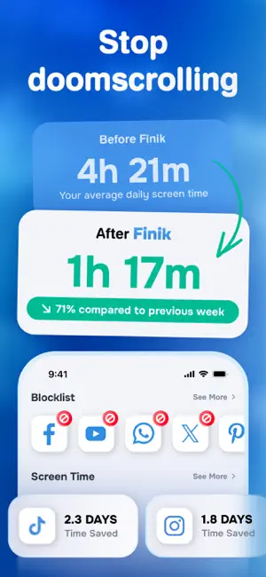 Screen Time Control - Finik screenshot 1
