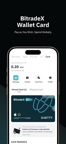 BitradeX：Buy Crypto & Stocks iPhone screenshot
