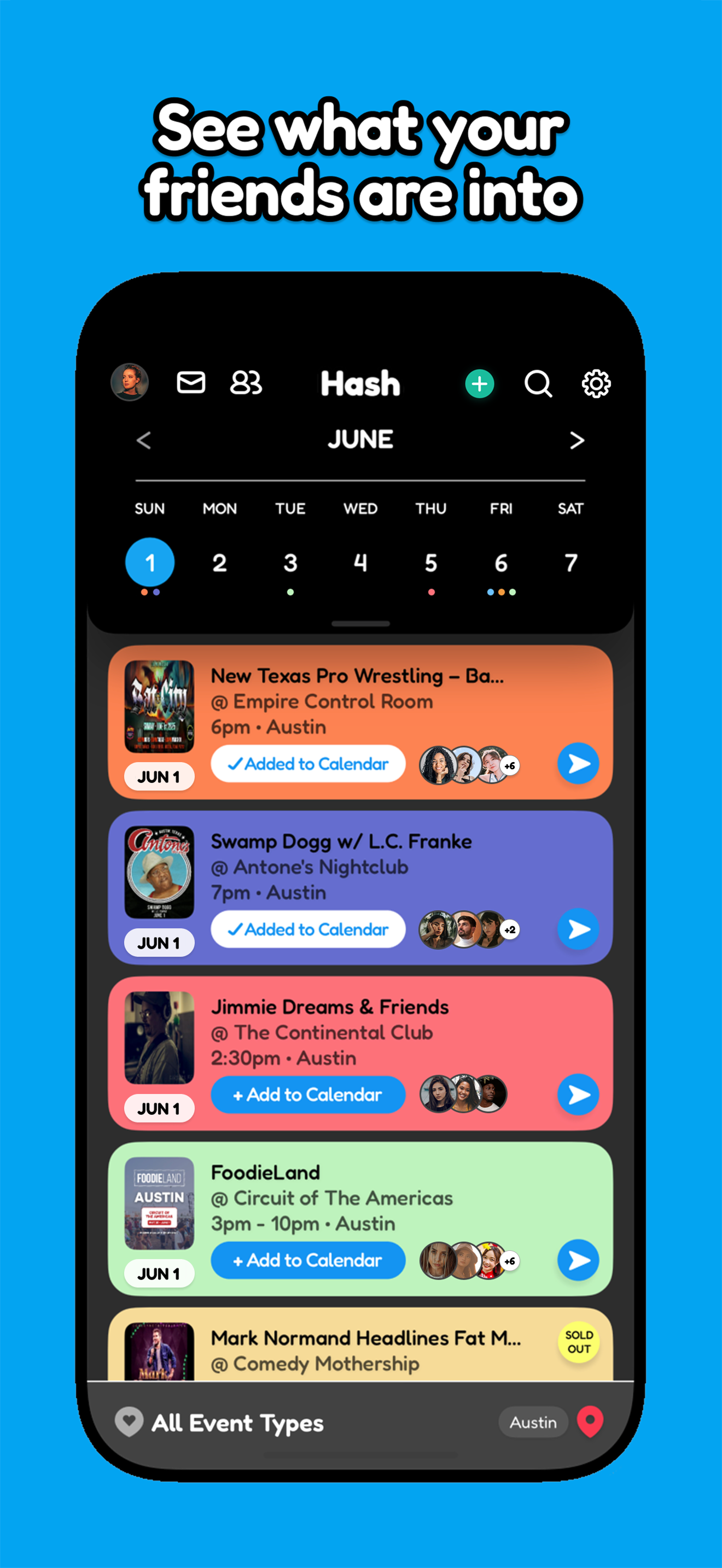 Hash - Social Event Calendar