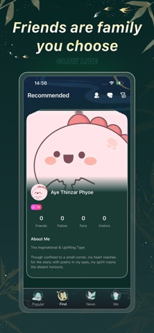 Glow Live-Voice Chat iPhone screenshot