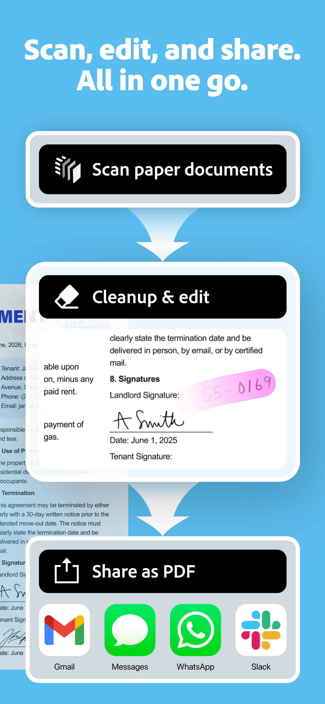 Adobe Scan AI PDF Scanner, OCR screenshot 2