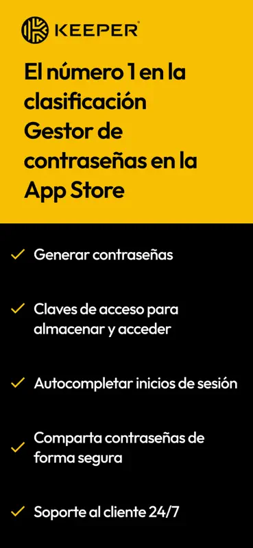 Keeper Guardar Contraseñas screenshot 1 of 10
