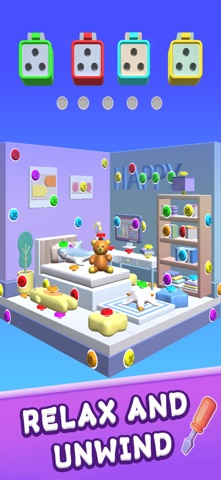 UnScrewJampuzzlesort3d iPhone screenshot