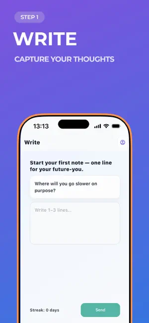 FutureSelf: AI Journal screenshot 2