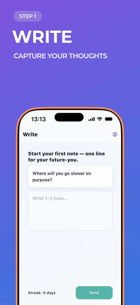 FutureSelf: AI Journal screenshot 2