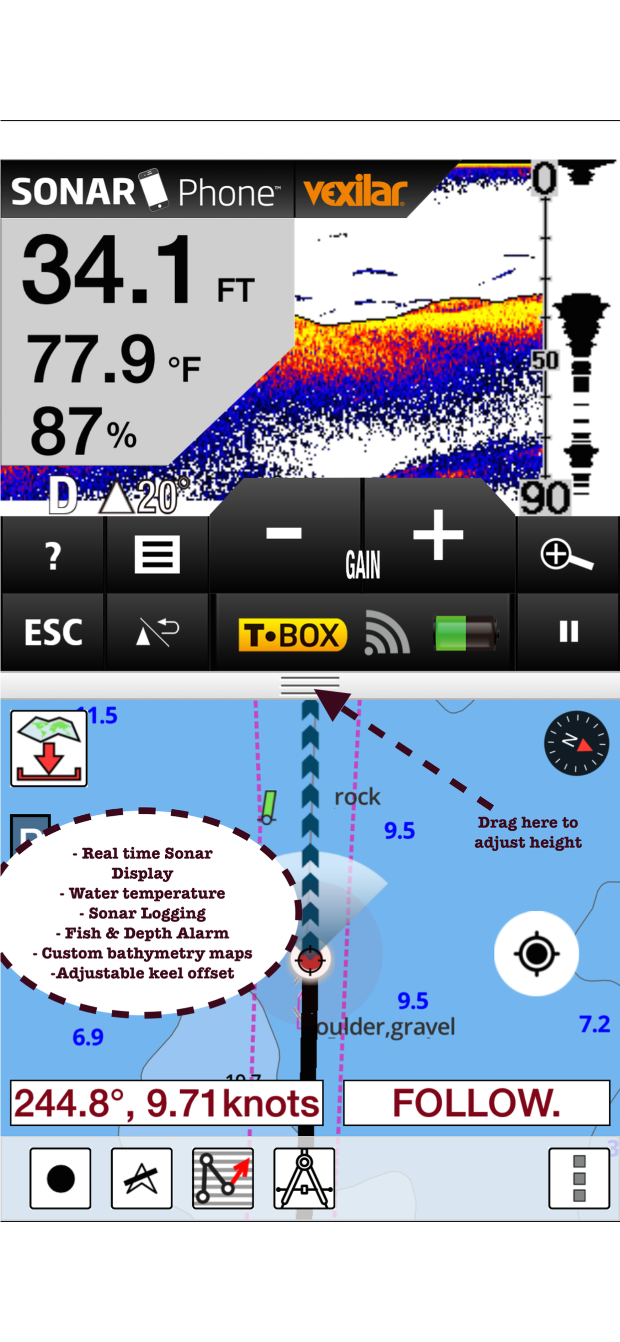 Marine Navigation-USA Lake Map