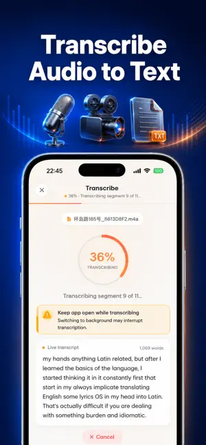 Live Transcribe Voice to Text screenshot 3