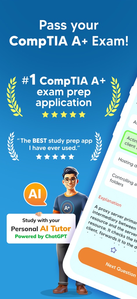 CompTIA A+ Exam Test Prep 2025 - Education App | MWM
