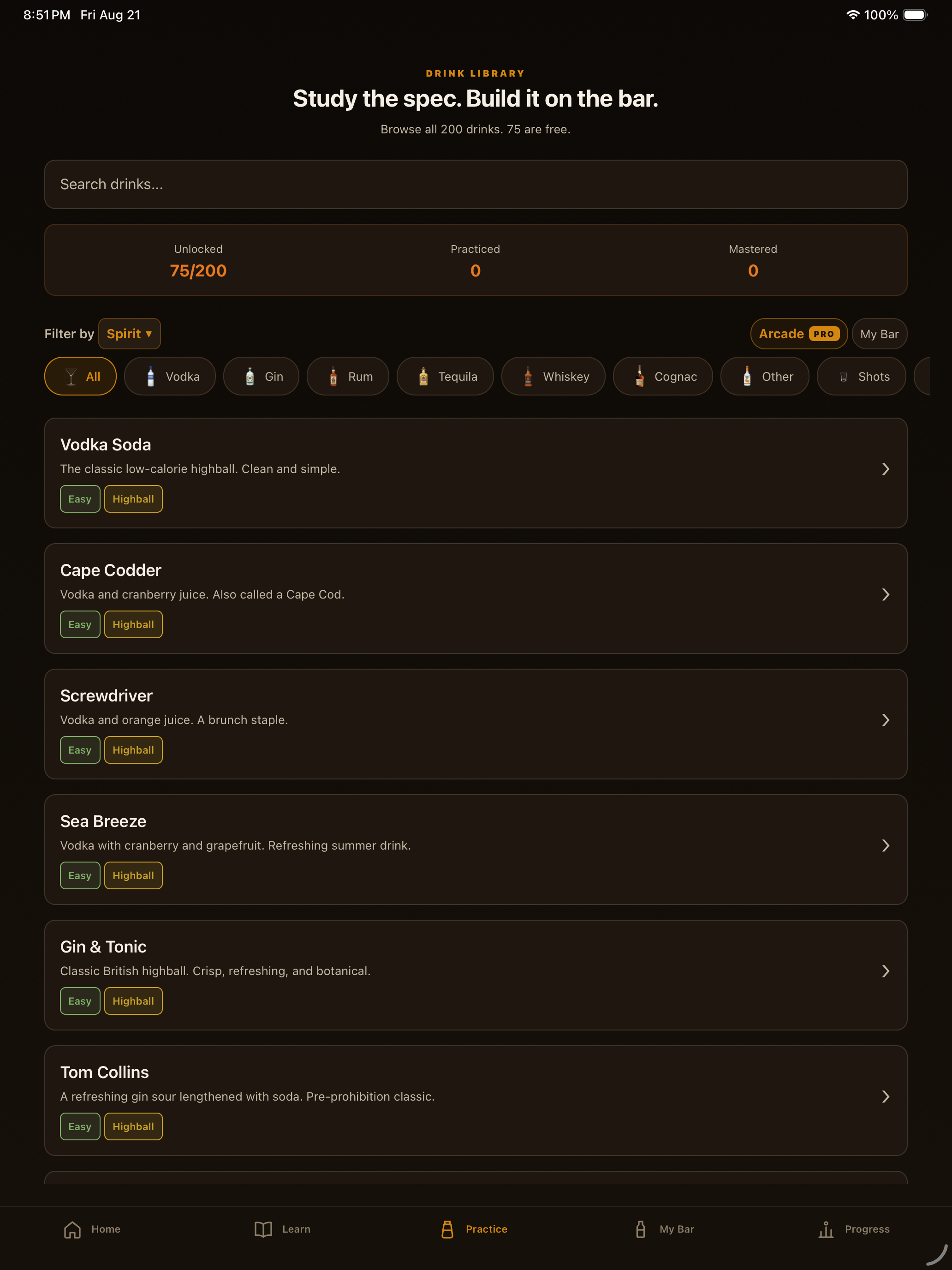 Bartending School by Gigz Labs screenshot 14