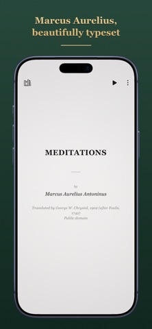 Meditations – Marcus Aurelius Screenshot 1 of 4