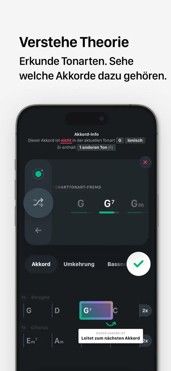 TONALY: Songs & Tonleitern iPhone App Screenshot 6 – Musik