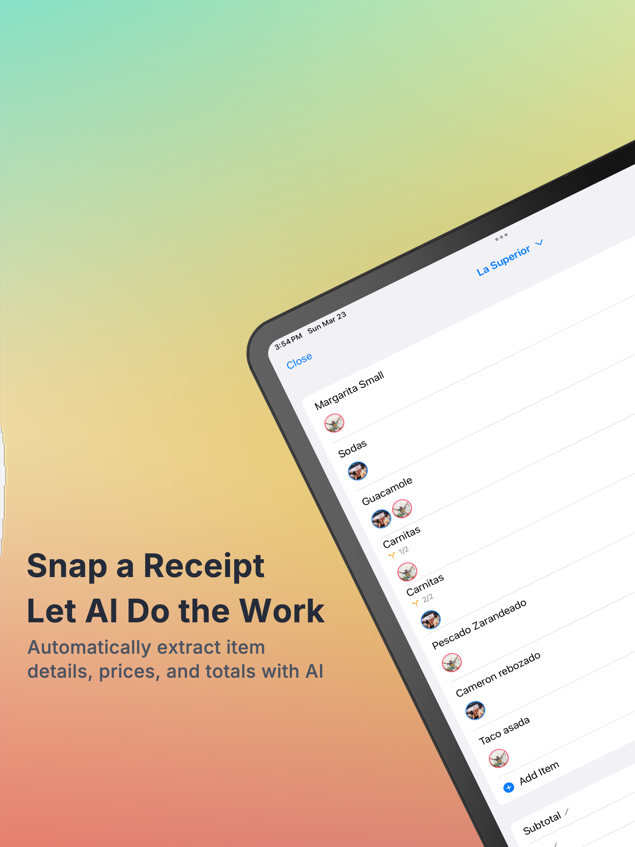 Tabify - AI Receipt Splitter screenshot 6