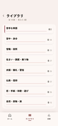 Memora X 古文単語・常識 のスクリーンショット