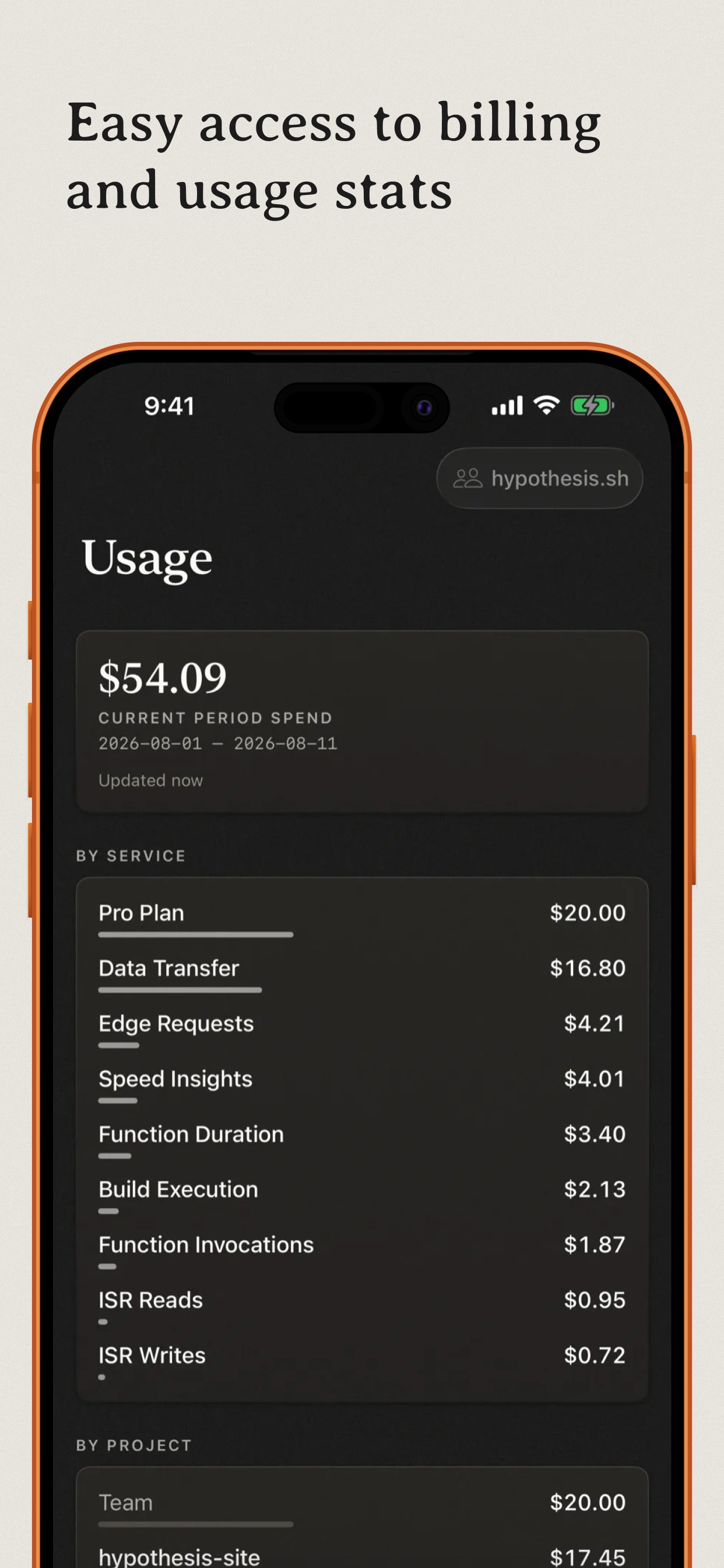 Screenshot 4 of Scalene for Vercel