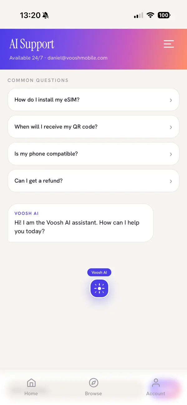 Screenshot #3 pour Voosh Mobile