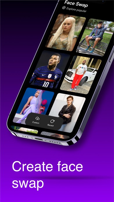 Face Swapper - AI Face Swap iPhone screenshot 1 - Photo & Video app