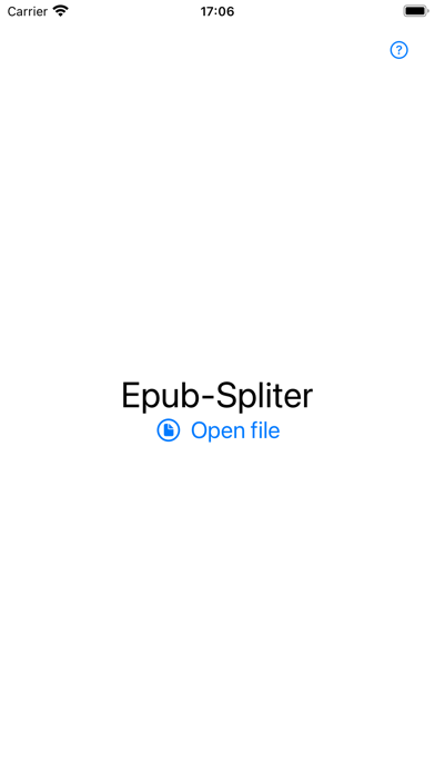 Epub-spliter Screenshot