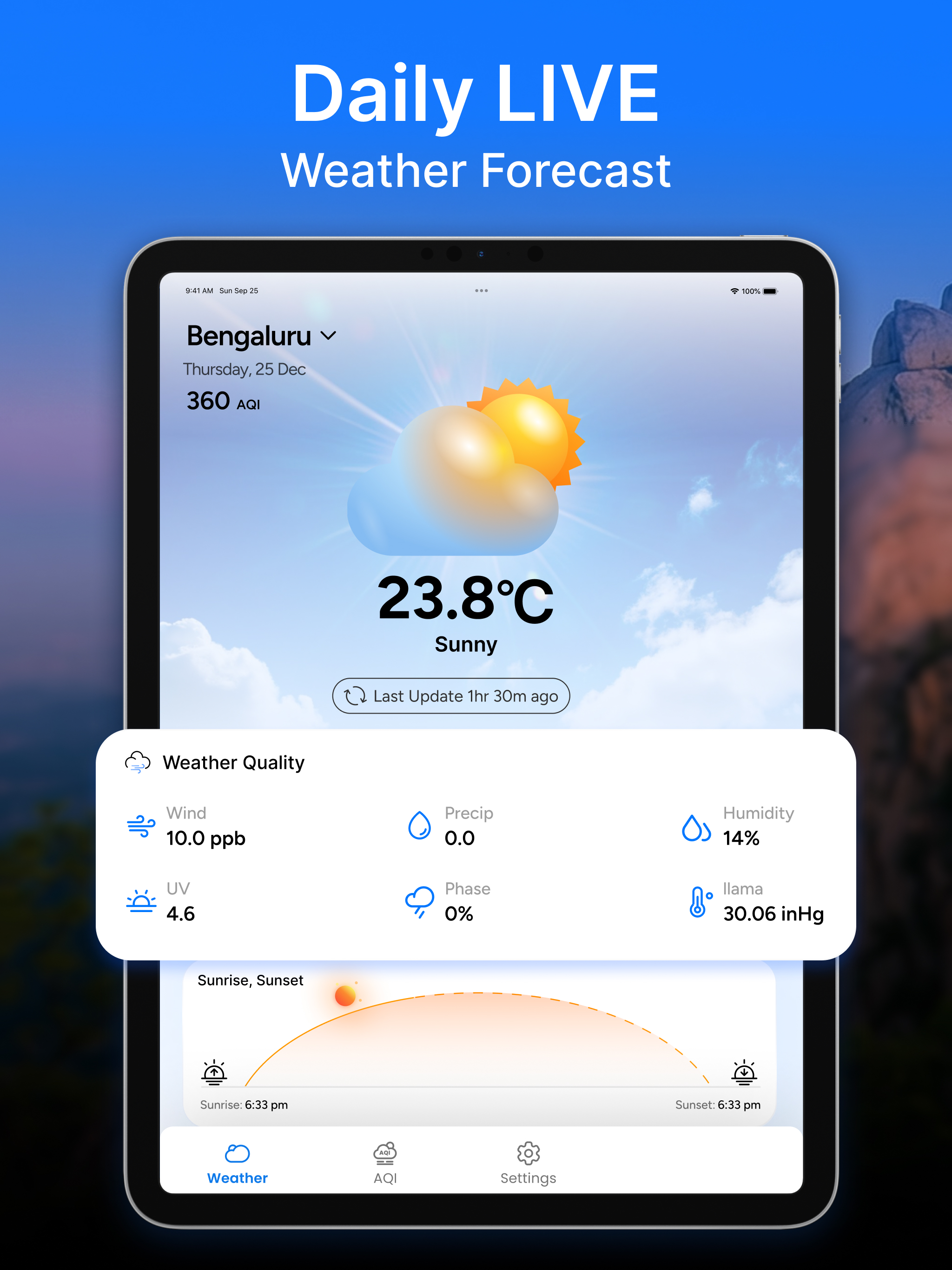 SkyAQI: Live AQI & Forecast