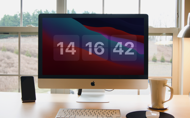 ‎OneClock - A Simple Flip Clock Screenshot