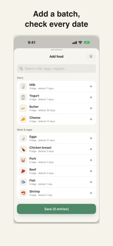 Screenshot 2 of FoodClock – Expiry Reminders App