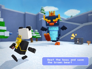 Blocky Quest: 3D Platformer iPad screenshot