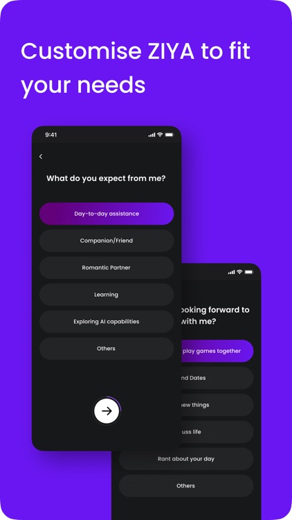 Ziya - AI Friend & Partner