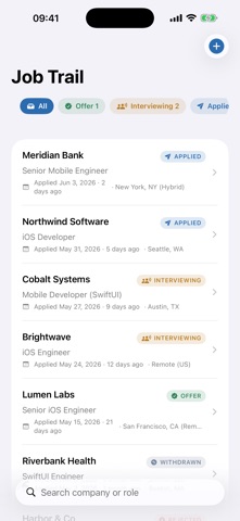 Job Trail Applications Screenshot 3 of 4