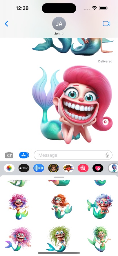 Wacky Mermaid Stickers