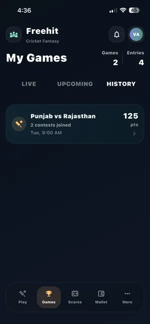 Freehit Cricket Fantasy screenshot 4