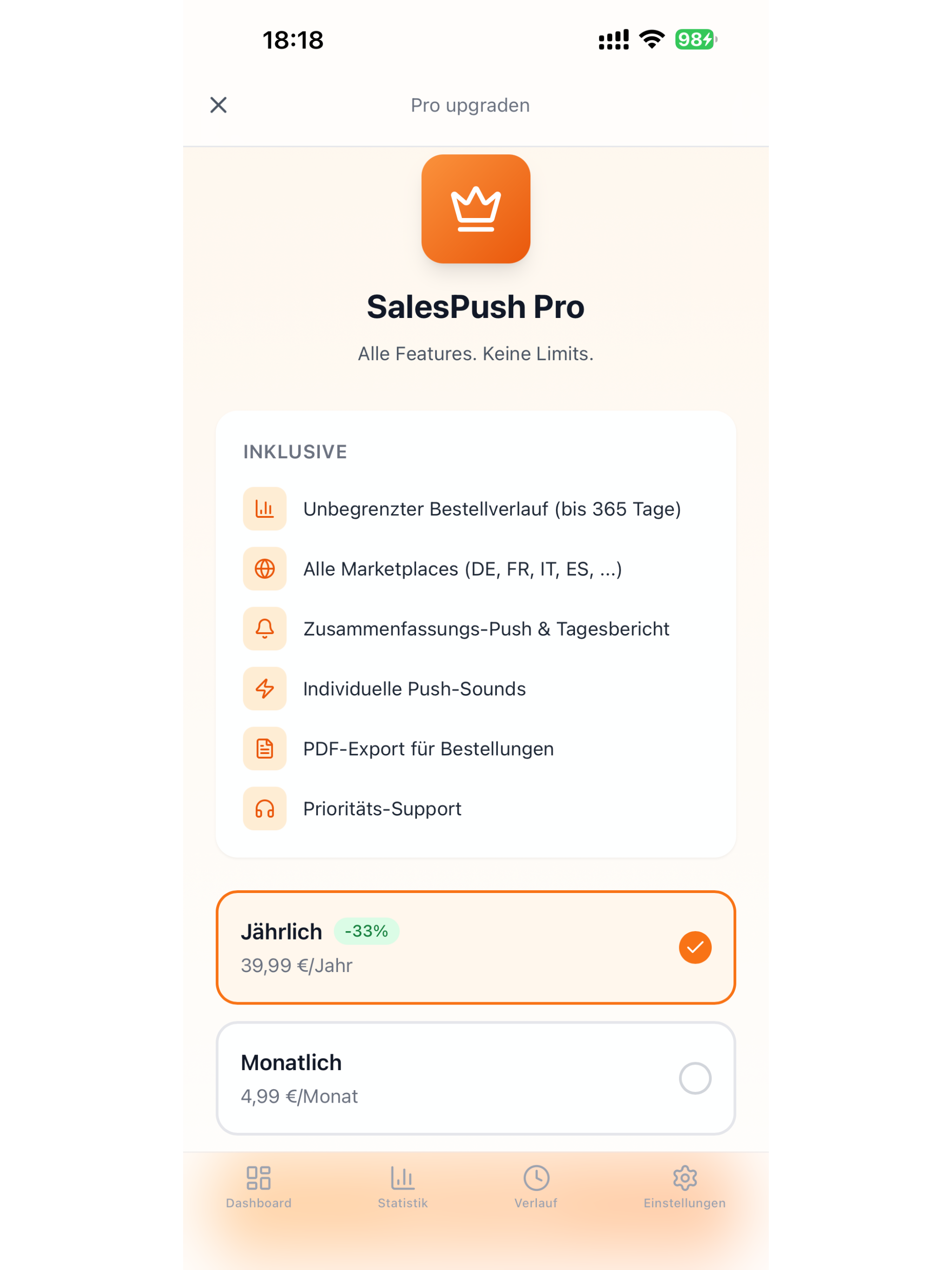 SalesPush — FBA & FBM Alerts