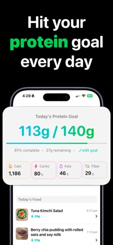 Proto Protein & Fibre Tracker screenshot