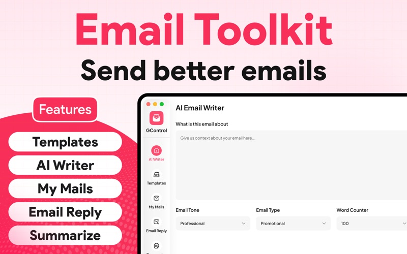 GControl – Toolkit for Gmail iPhone screenshot