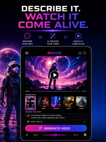 MAIVE: Music Video Maker, Song iPad screenshot