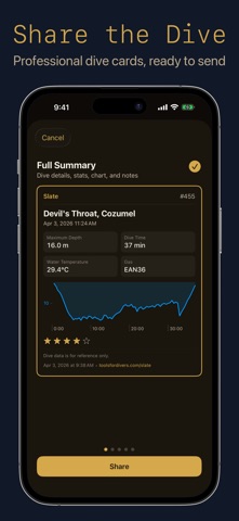 Slate: Dive Logbook iPhone screenshot