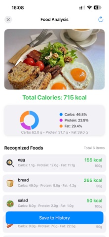 Calorie Snapshot: Cal Tracker Screenshot 2 of 3