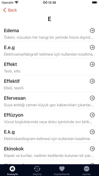 Tıbbi Terimler Sözlüğü Screenshot