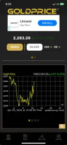 Gold Price Live screenshot #2 for iPhone