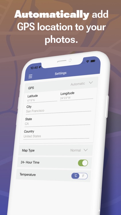 Geo Stamp : GPS Mark on photo